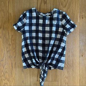 Madewell front tie top